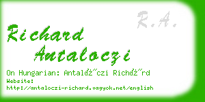 richard antaloczi business card